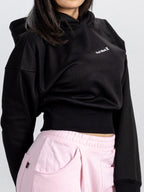 CORSETLINE CROP HOODIE