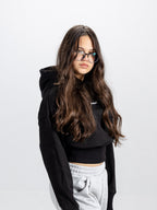 CORSETLINE CROP HOODIE