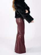 LUST LEATHER WIDE LEGS
